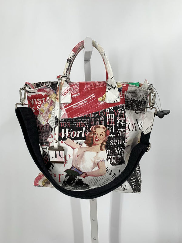 Claudia Firenze Handbag Red/White/Black