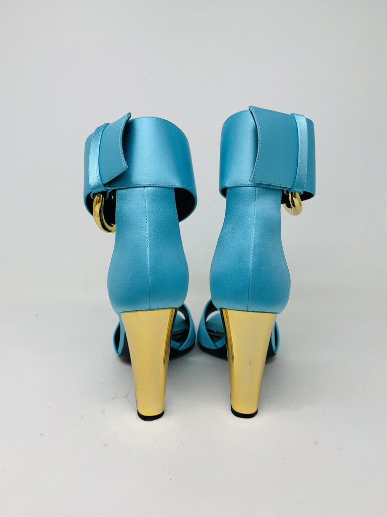 Tom Ford Heels Aqua/Gold 7.5