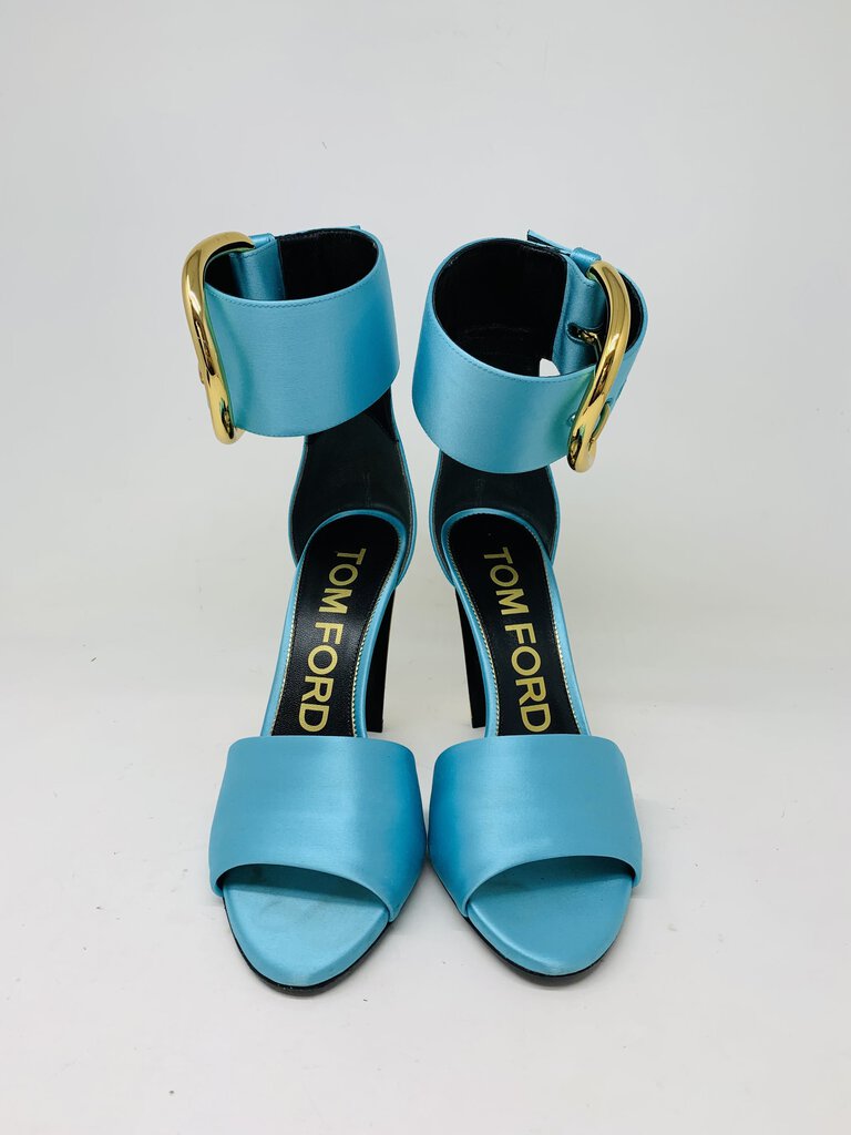 Tom Ford Heels Aqua/Gold 7.5
