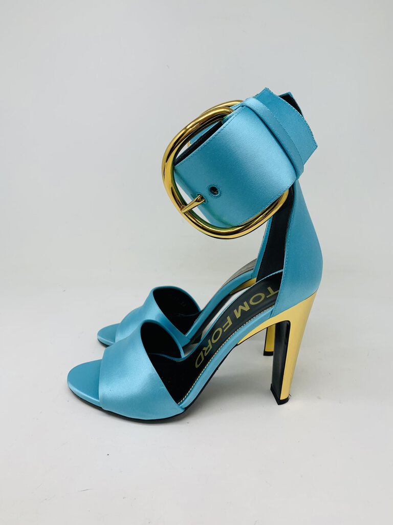 Tom Ford Heels Aqua/Gold 7.5