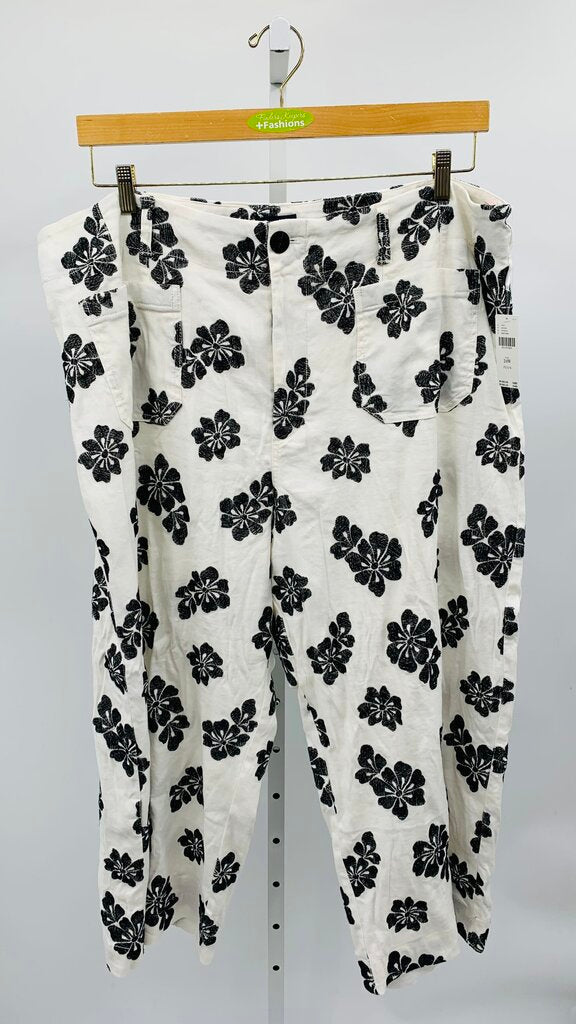 Maeve Pants Plus Wide Leg White 24W