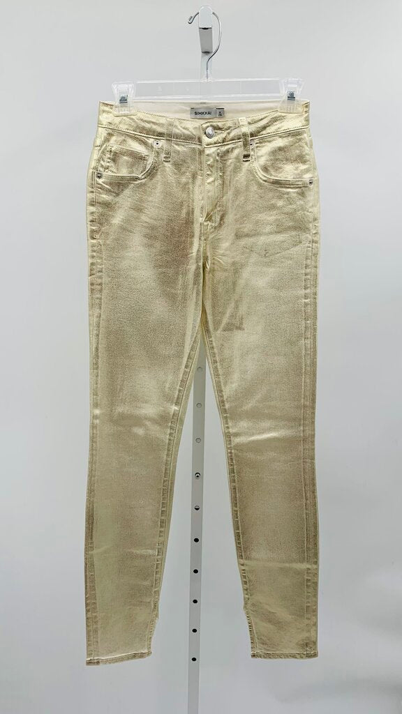 Simkhai Jeans Skinny Gold 0
