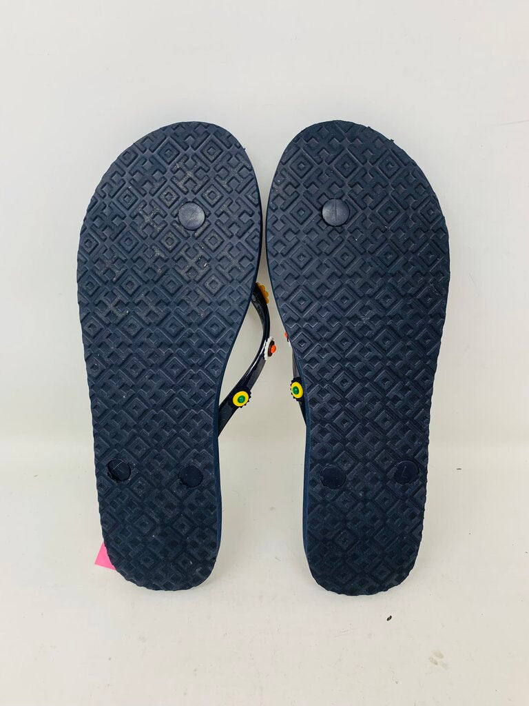 Tory Burch Flip Flops Navy 8.5