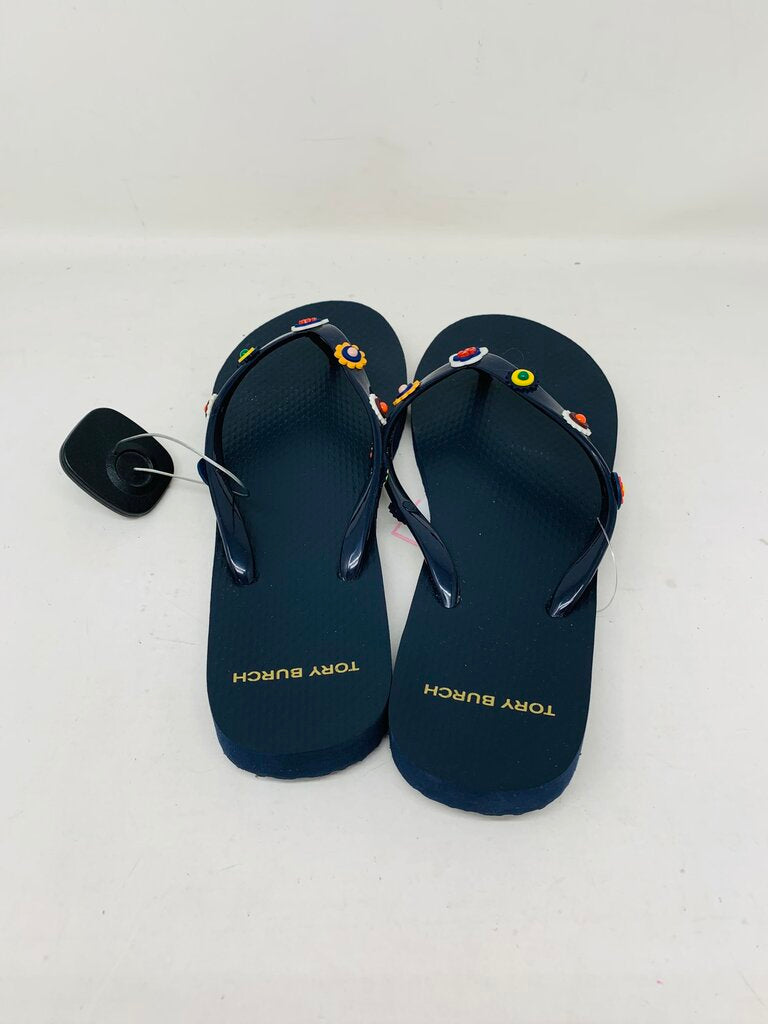 Tory Burch Flip Flops Navy 8.5