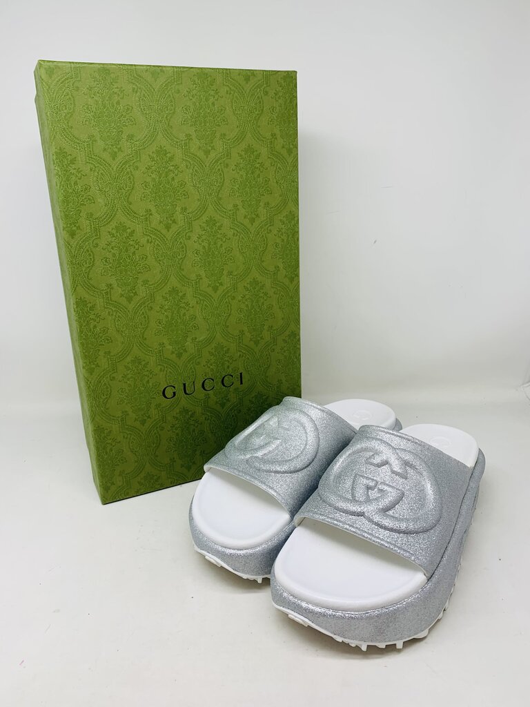 Gucci LUXURY SHOES Silver 6.5