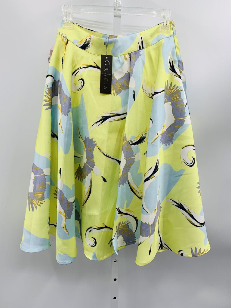 Gracia Skirt Midi Yellow/Multi M
