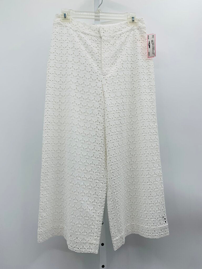 Marled Pants Wide Leg White 2