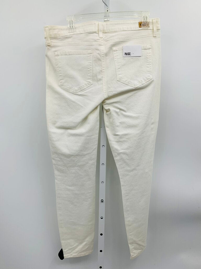 Paige Jeans Straight White 14
