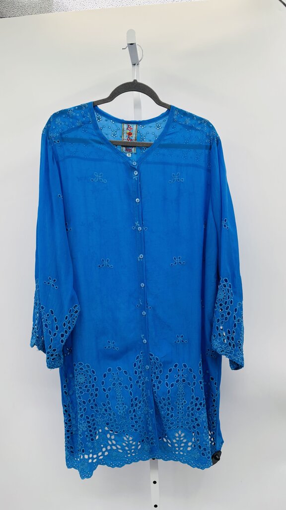 Johnny Was Tunic Plus Blue 1X