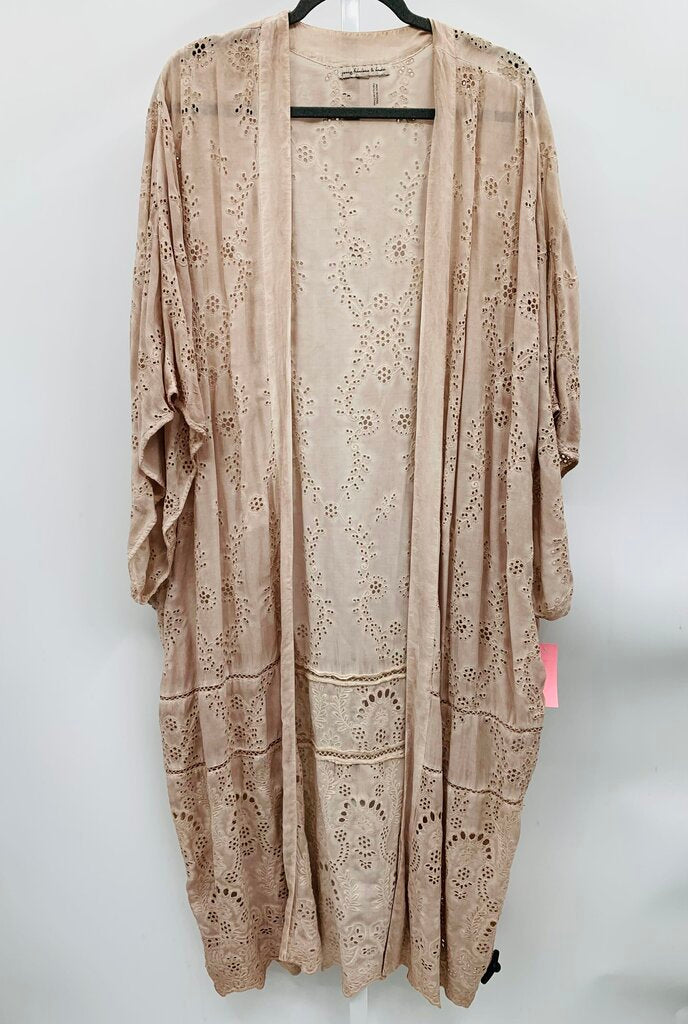 Young Fabulous & Broke Kimono Beige OS