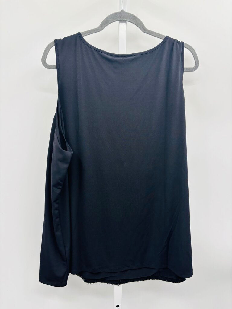 Bob Mackie Top Plus Black 3X