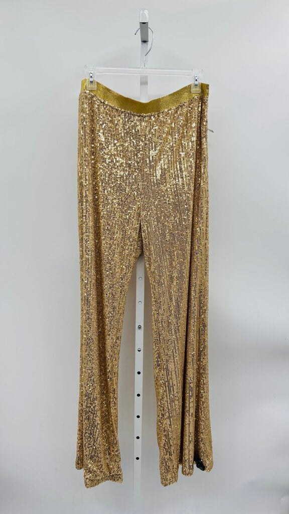 For Her NYC Pants Plus Wide Leg Gold 1X