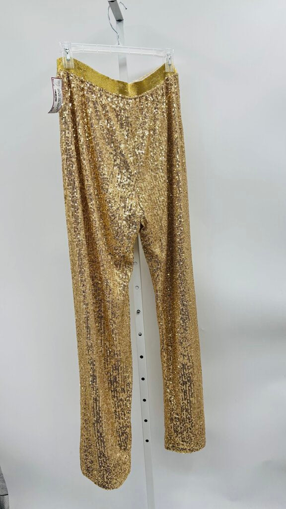 For Her NYC Pants Plus Wide Leg Gold 1X