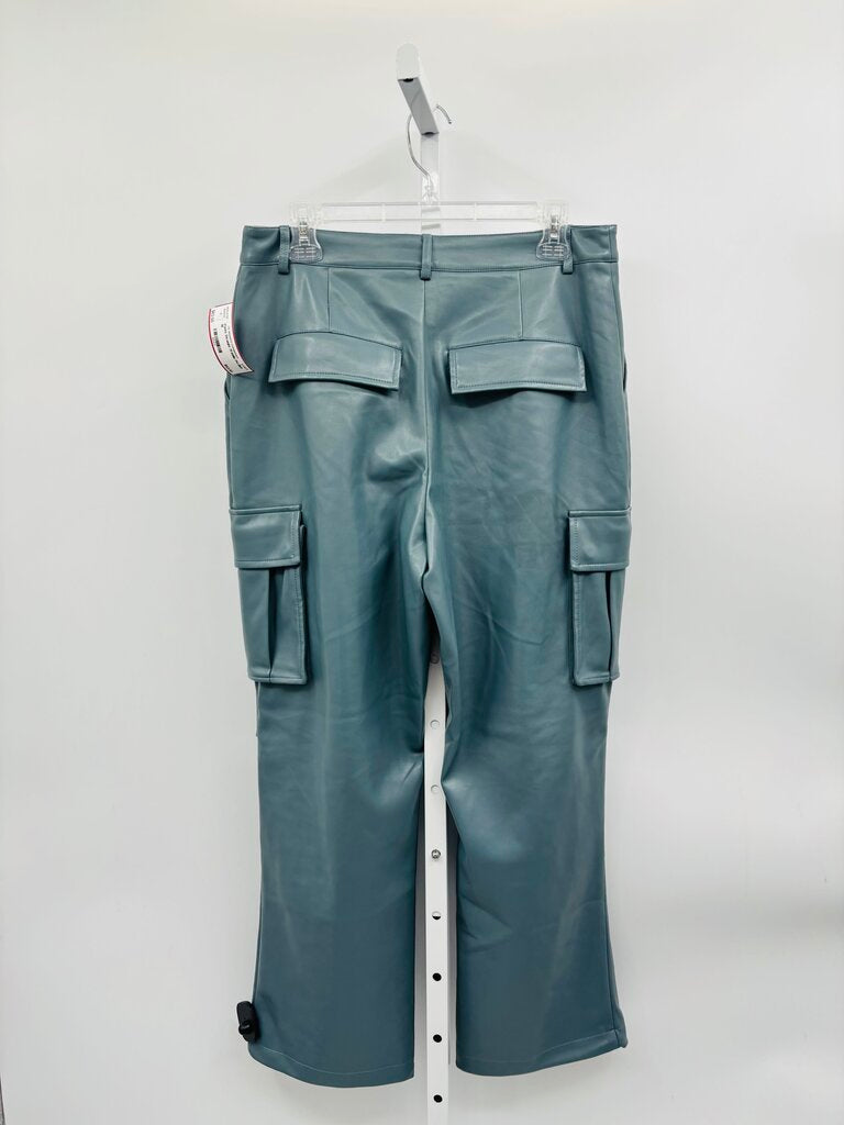 7FAMK Pants Straight Blue M