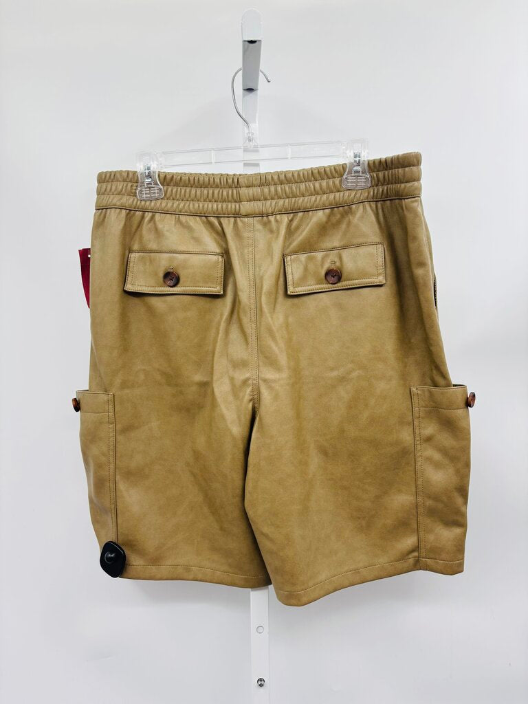 Avec les Filles Shorts Mid Length Tan L