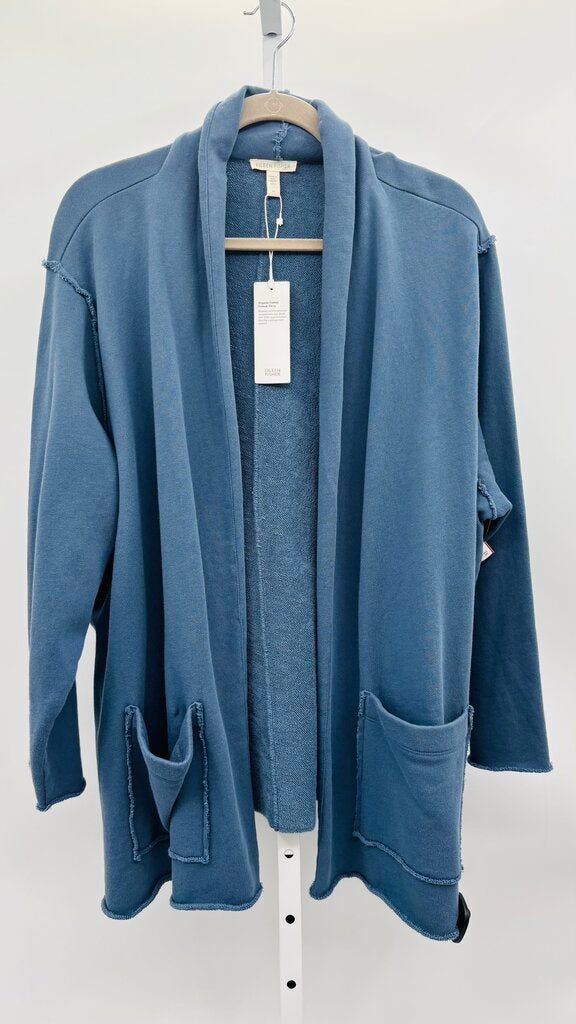Eileen Fisher Jacket Plus Blue 3X