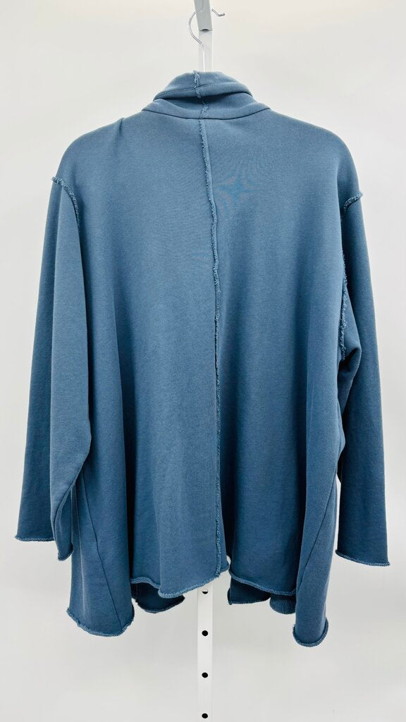 Eileen Fisher Jacket Plus Blue 3X