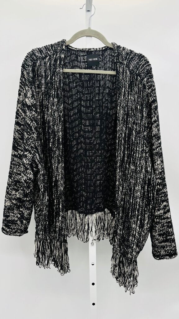 Nic + Zoe Cardigan Plus Black 3X
