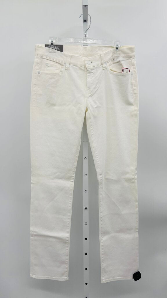 7FAMK Jeans Straight White 10