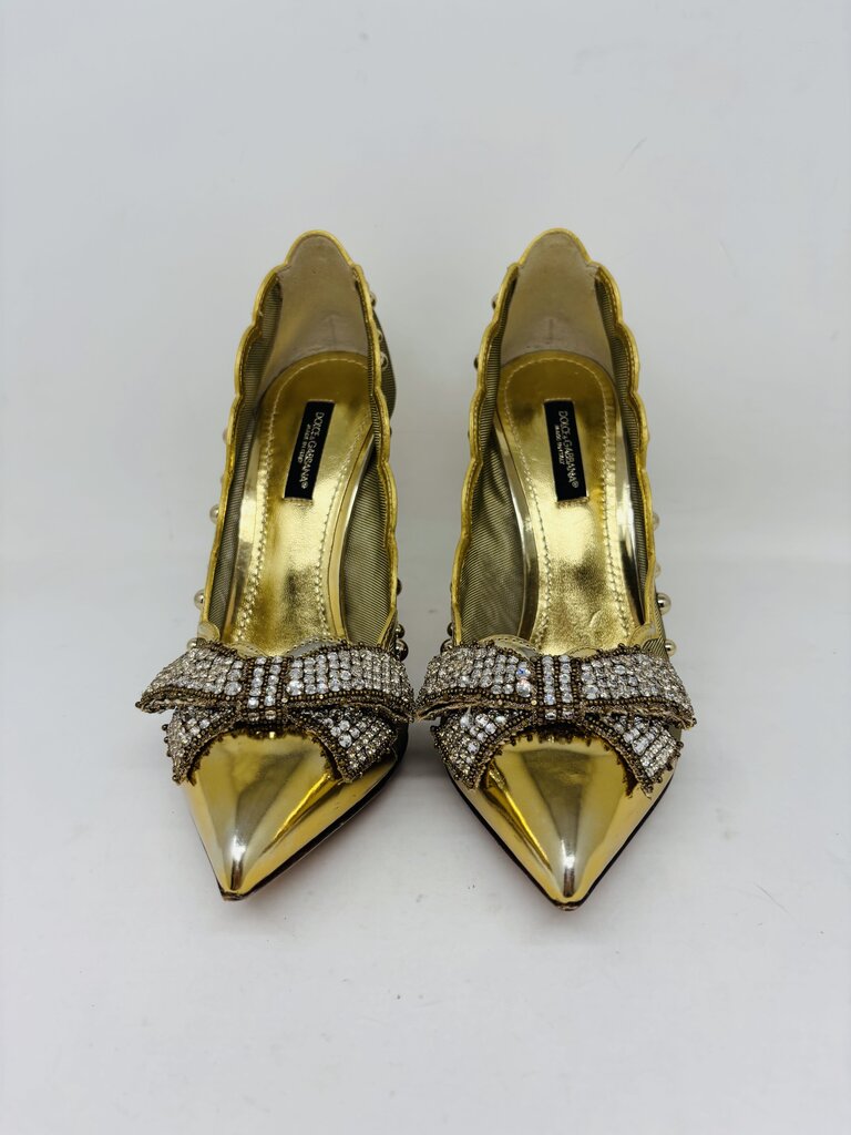 Dolce & Gabbana LUXURY SHOES Gold 6.5