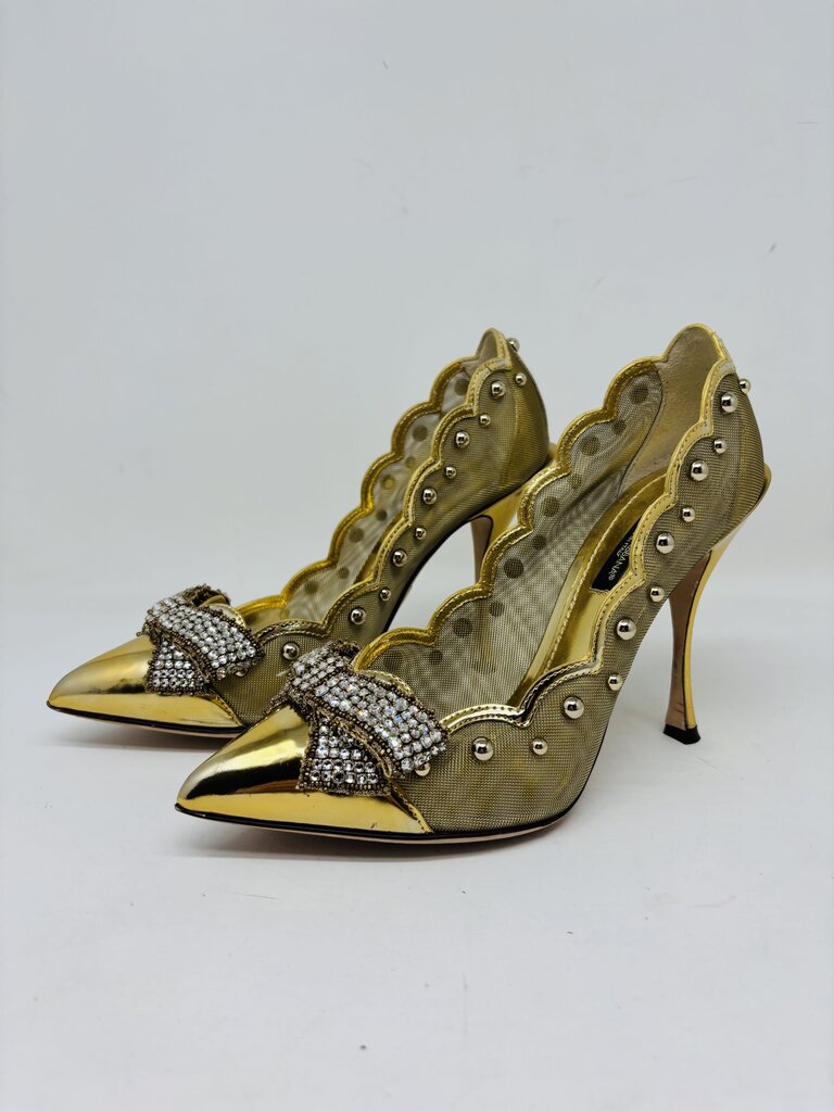 Dolce & Gabbana LUXURY SHOES Gold 6.5