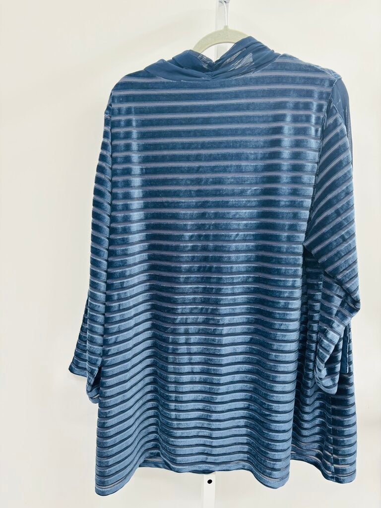 Soft Surroundings Tunic Plus Navy 2X