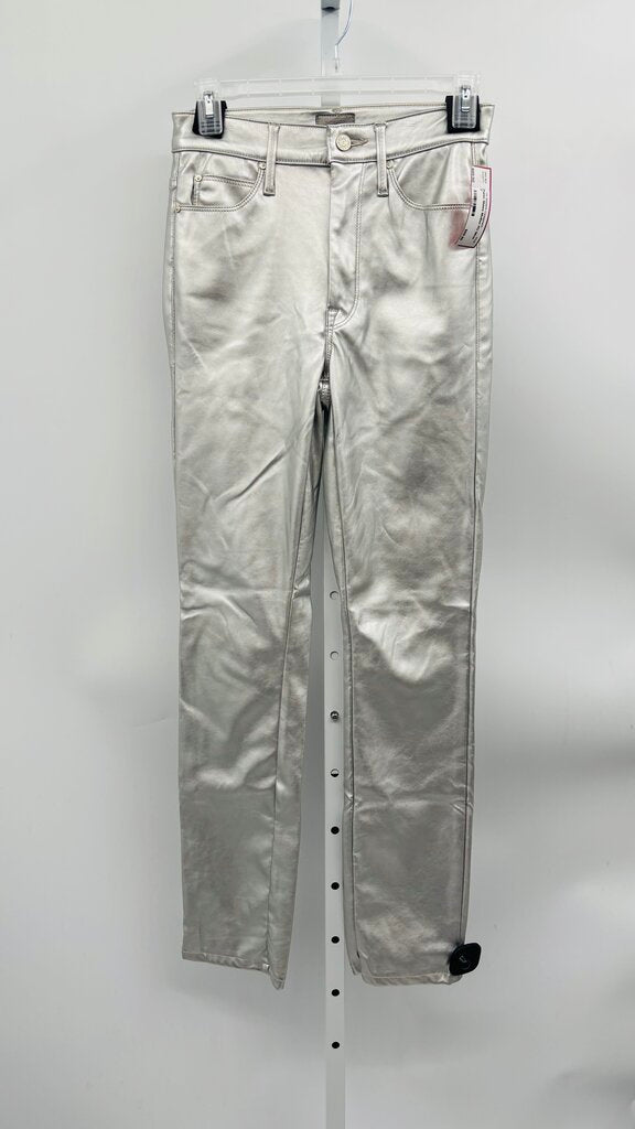 Mother Pants Skinny Silver 2