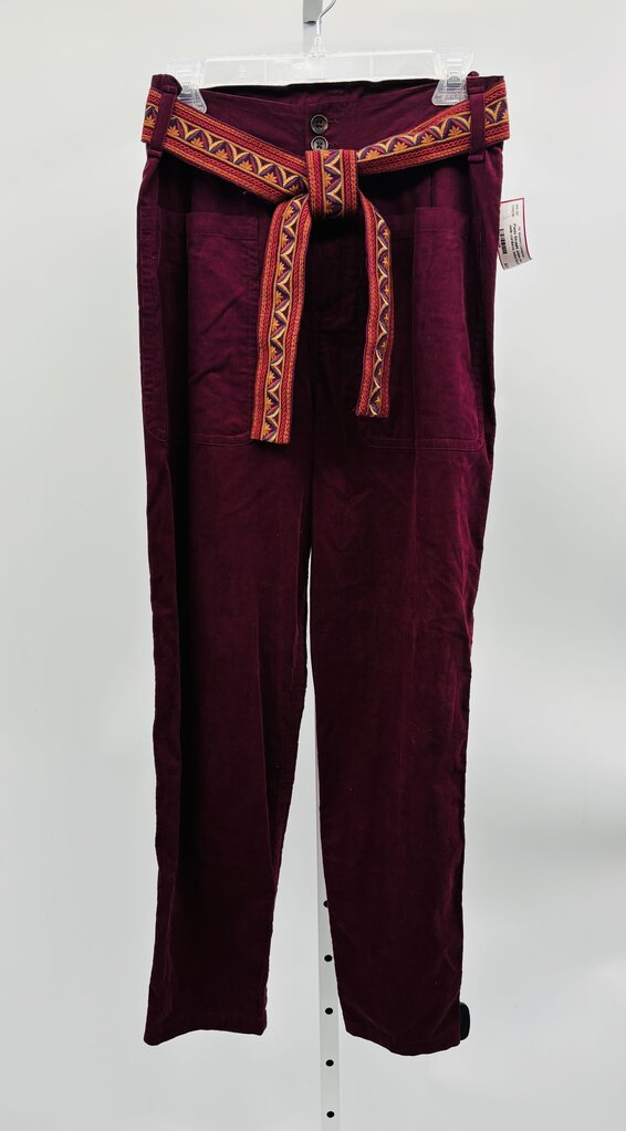 Johnny Was: Jade Pants Straight Burgundy 6