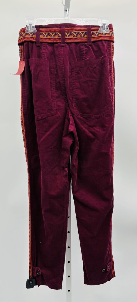 Johnny Was: Jade Pants Straight Burgundy 6