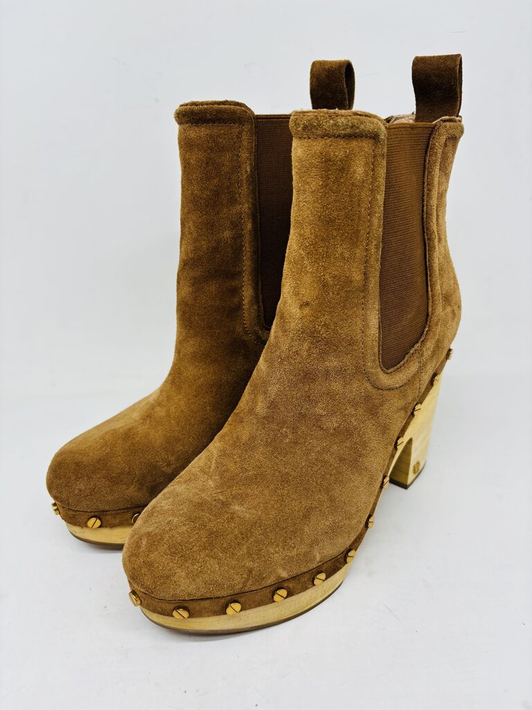 Veronica Beard Ankle Boots Tan 6
