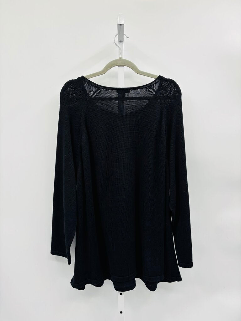 Eileen Fisher Sweater Plus Black 3X
