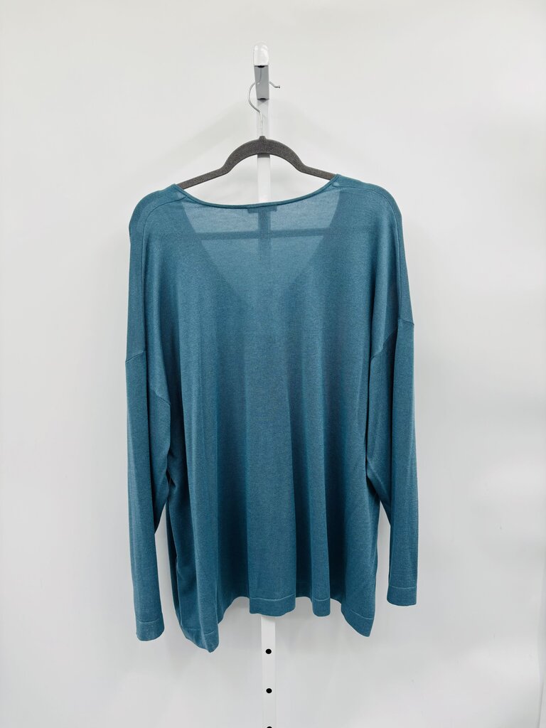 Eileen Fisher Sweater Plus Teal 3X