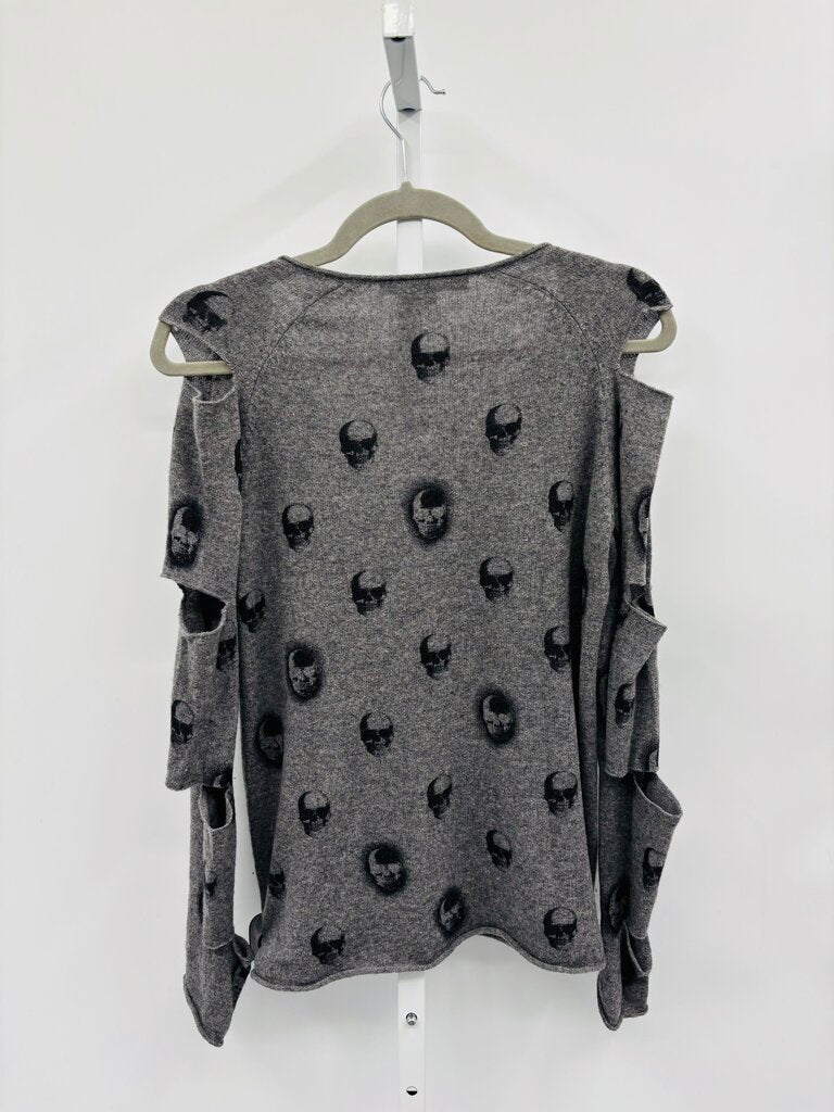 Skull Cashmere Sweater Grey XS