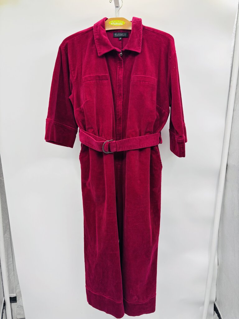 Eloquii Jumpsuit Plus Burgundy 18