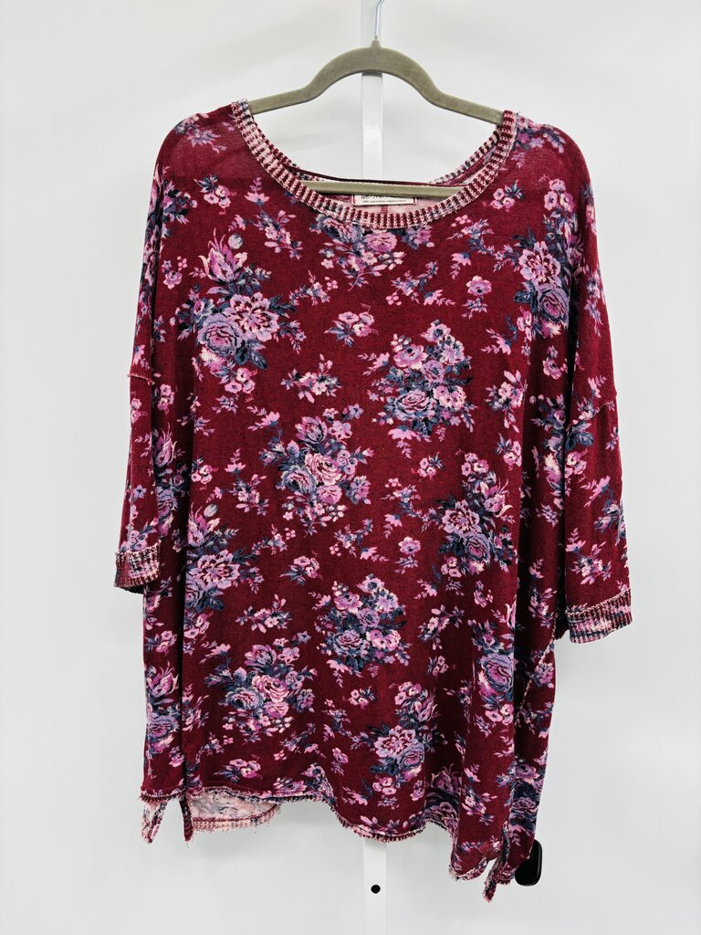 We the Free Top Burgundy L