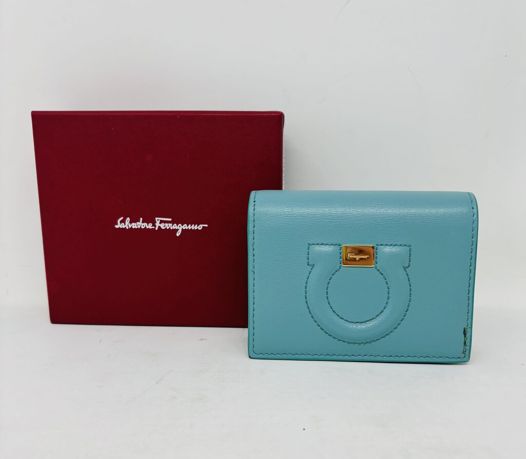 Ferragamo LUXURY WALLET Teal