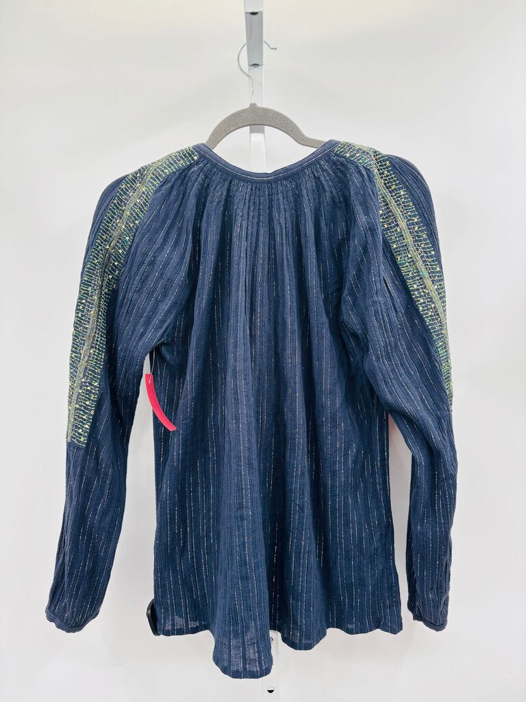 Antik Batik Blouse Navy S