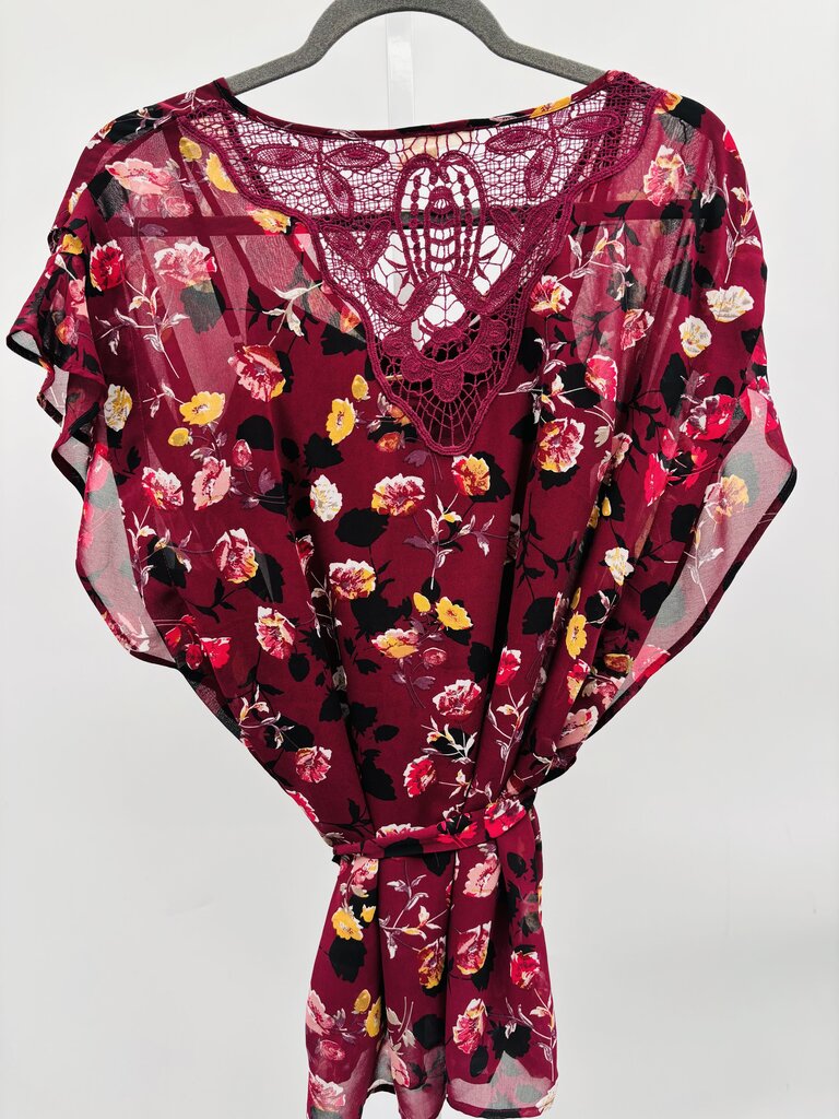 Meadow Rue Blouse Burgundy L