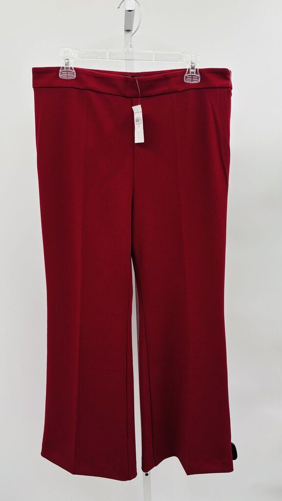 Ann Taylor Pants Wide Leg Burgundy 12