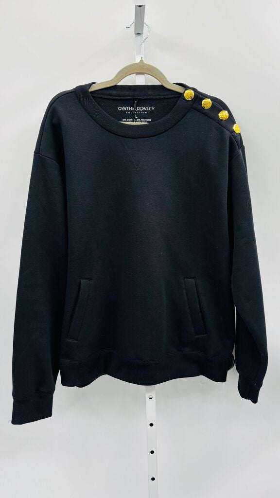 Cynthia Rowley Sweatshirt Black L