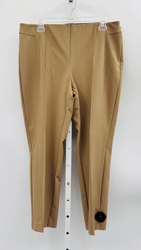 LaFayette 148 Pants Straight Tan 14