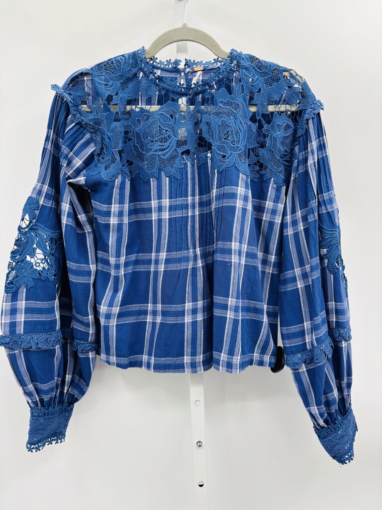 Free People Blouse Blue S