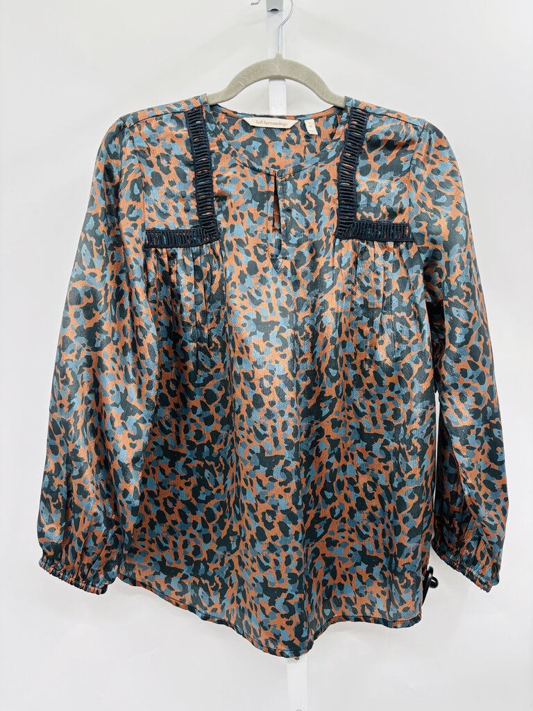 Soft Surroundings Blouse Brown XS