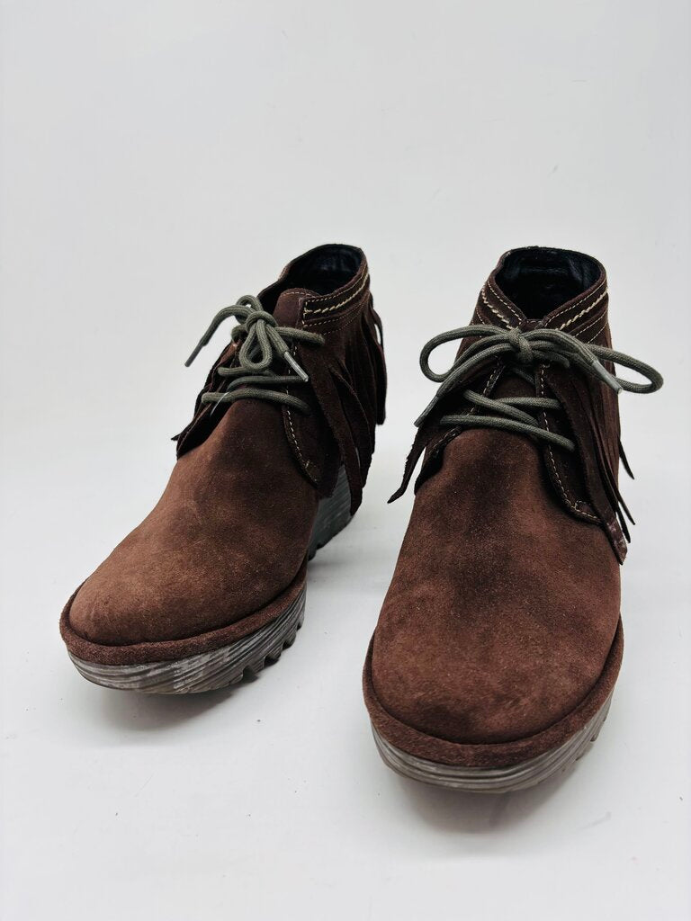 FLY London Ankle Boots Brown 7.5