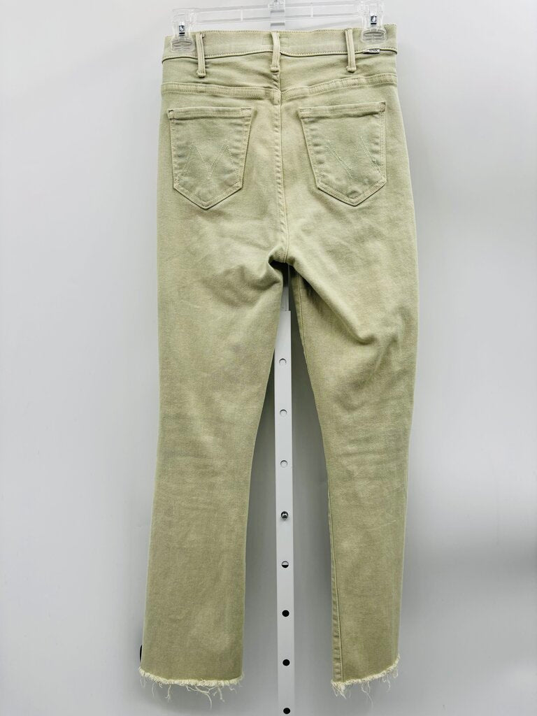 Mother Jeans Straight Green 0