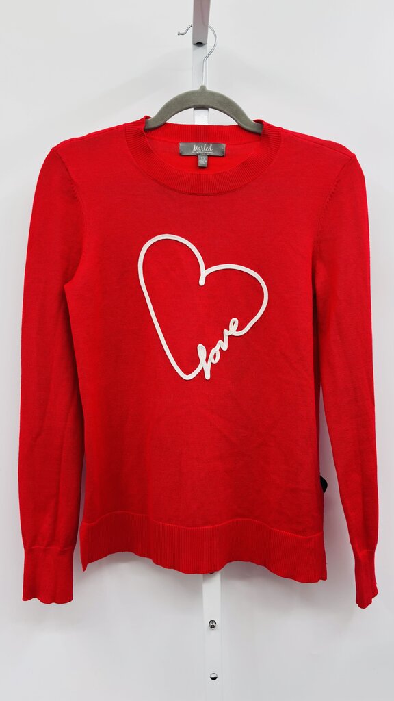 Marled Sweater Red XS