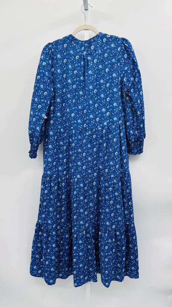 Pink City Prints Maxi Dress Blue L