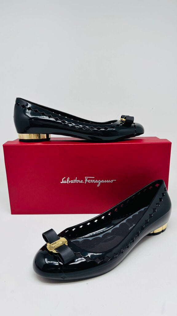Ferragamo Flats Black 9