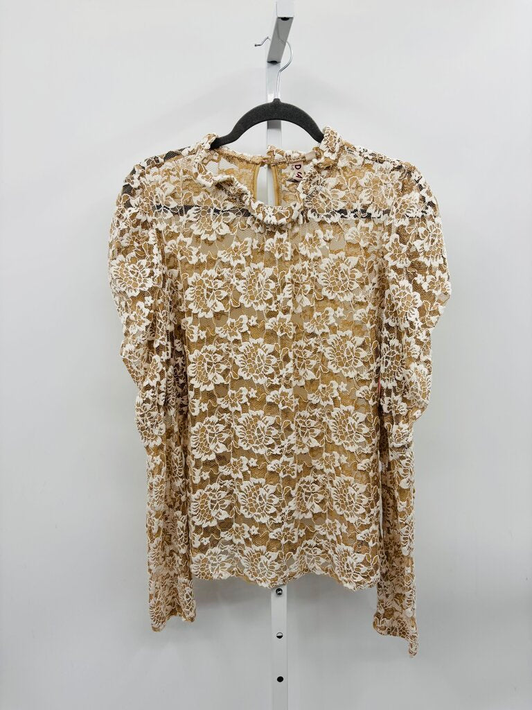 Dolan Blouse Tan XL
