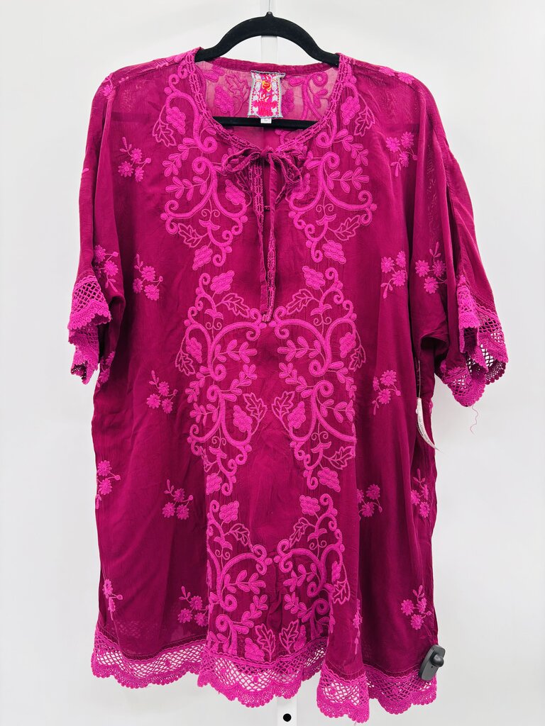 Johnny Was Tunic Purple L